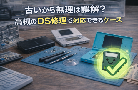 古いから無理は誤解？高槻のDS修理で対応できるケース